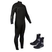 NRS 4/3 Radiant Wetsuit and Paddle Wetshoe